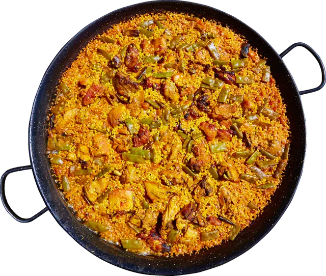 Paella met kip